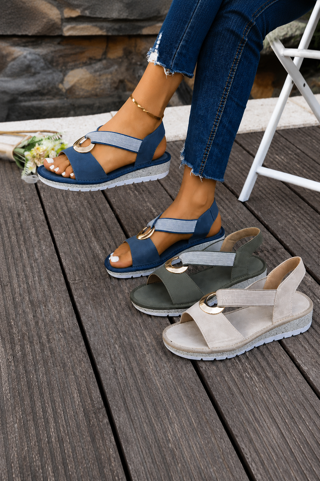 Chavelita | Sandalias de Soporte Ajustado Elegante