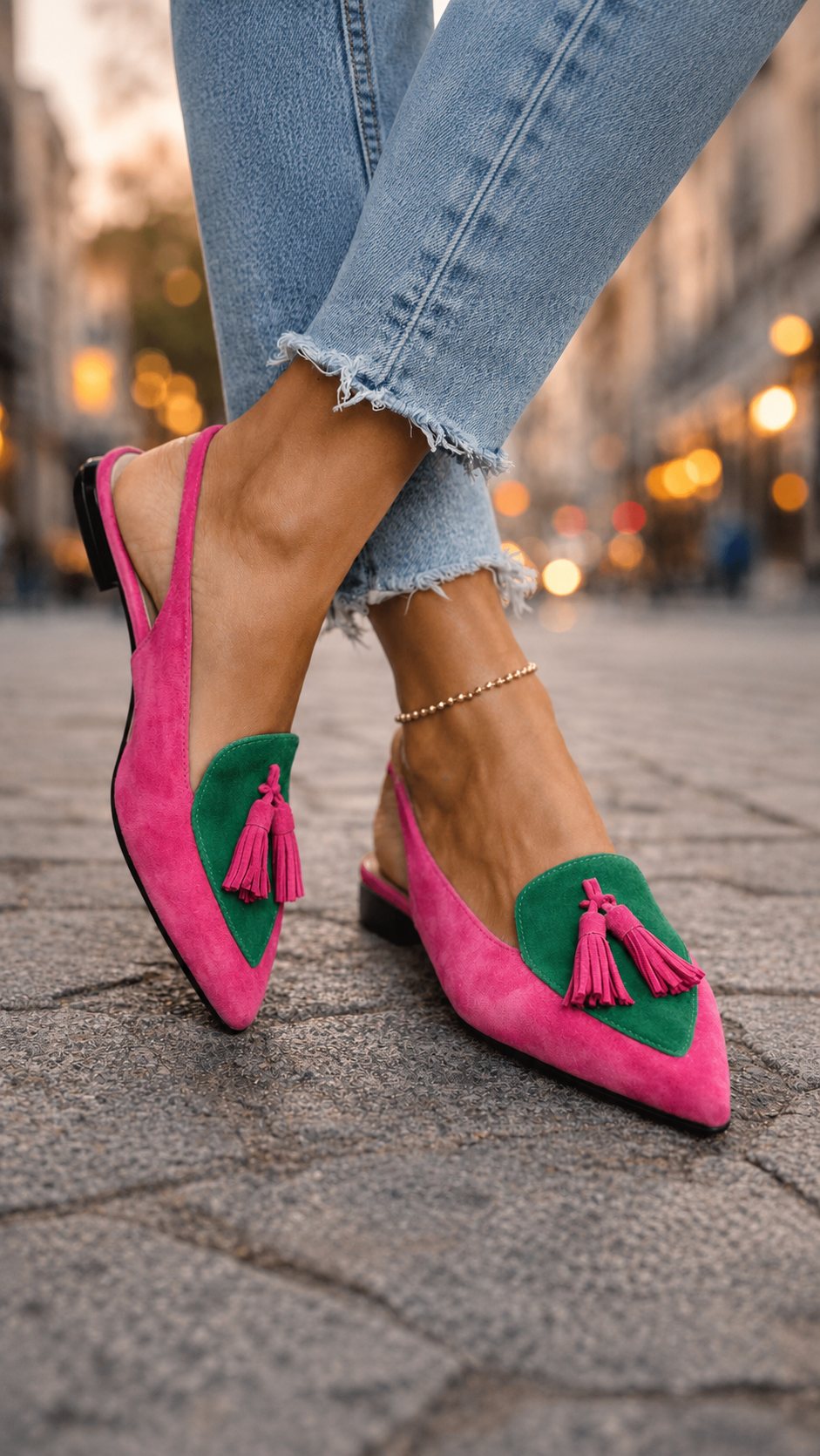 Flamencas | Sandalias con tiras y borlas