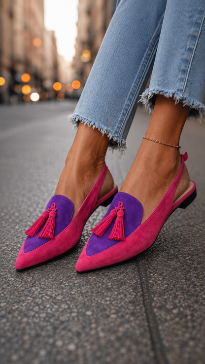 Flamencas | Sandalias con tiras y borlas