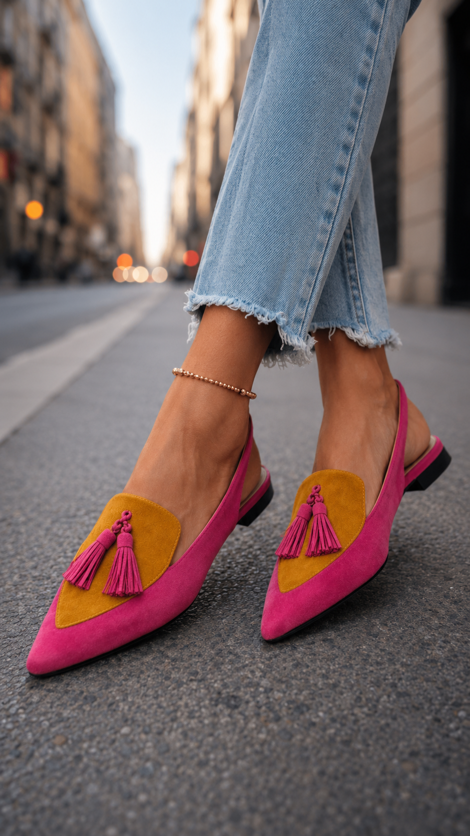 Flamencas | Sandalias con tiras y borlas
