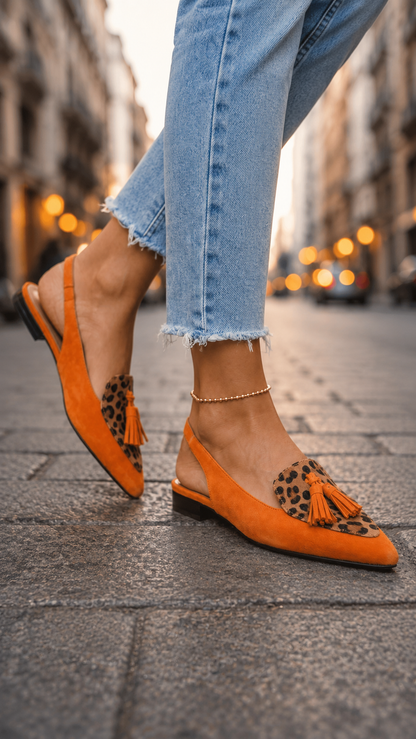 Flamencas | Sandalias con tiras y borlas