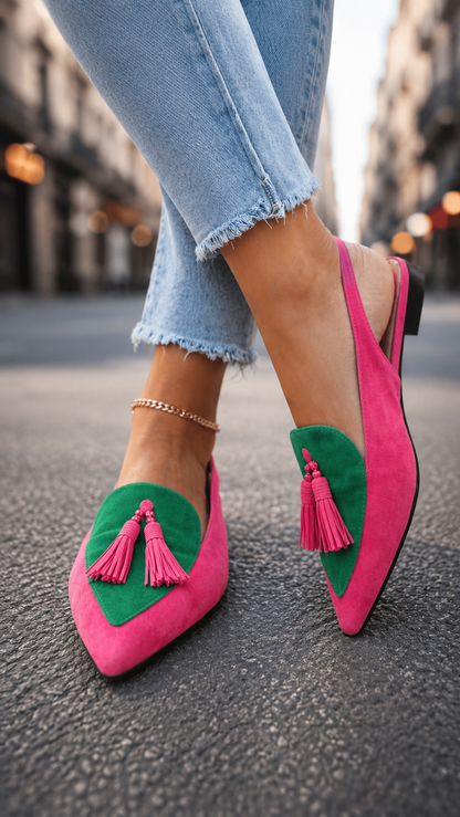 Flamencas | Sandalias con tiras y borlas