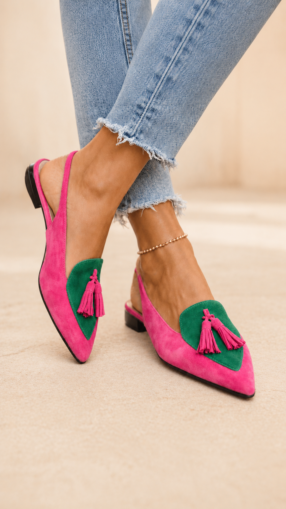 Flamencas | Sandalias con tiras y borlas