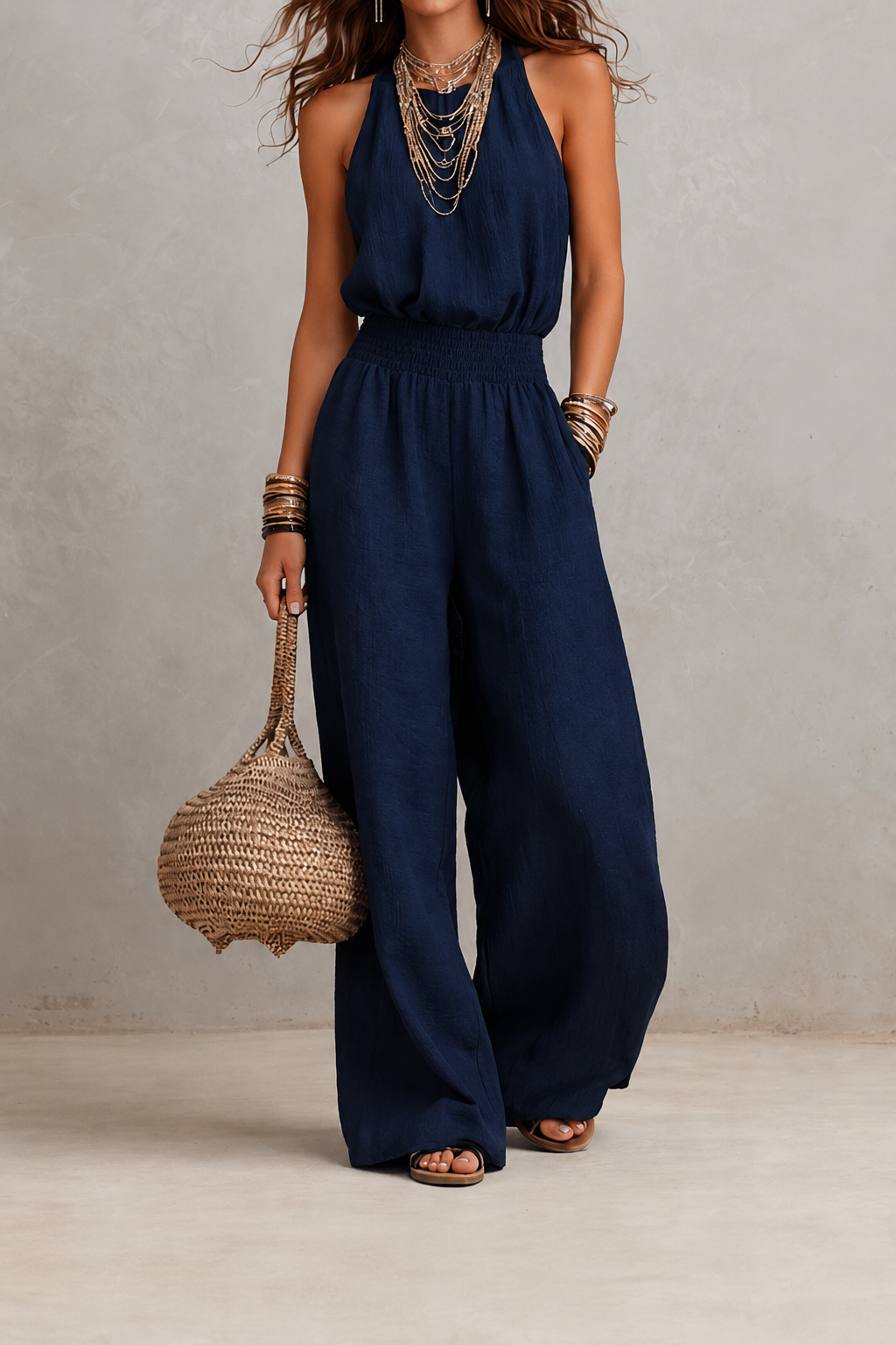 Valeria | Mono Elegante con Cuello Halter
