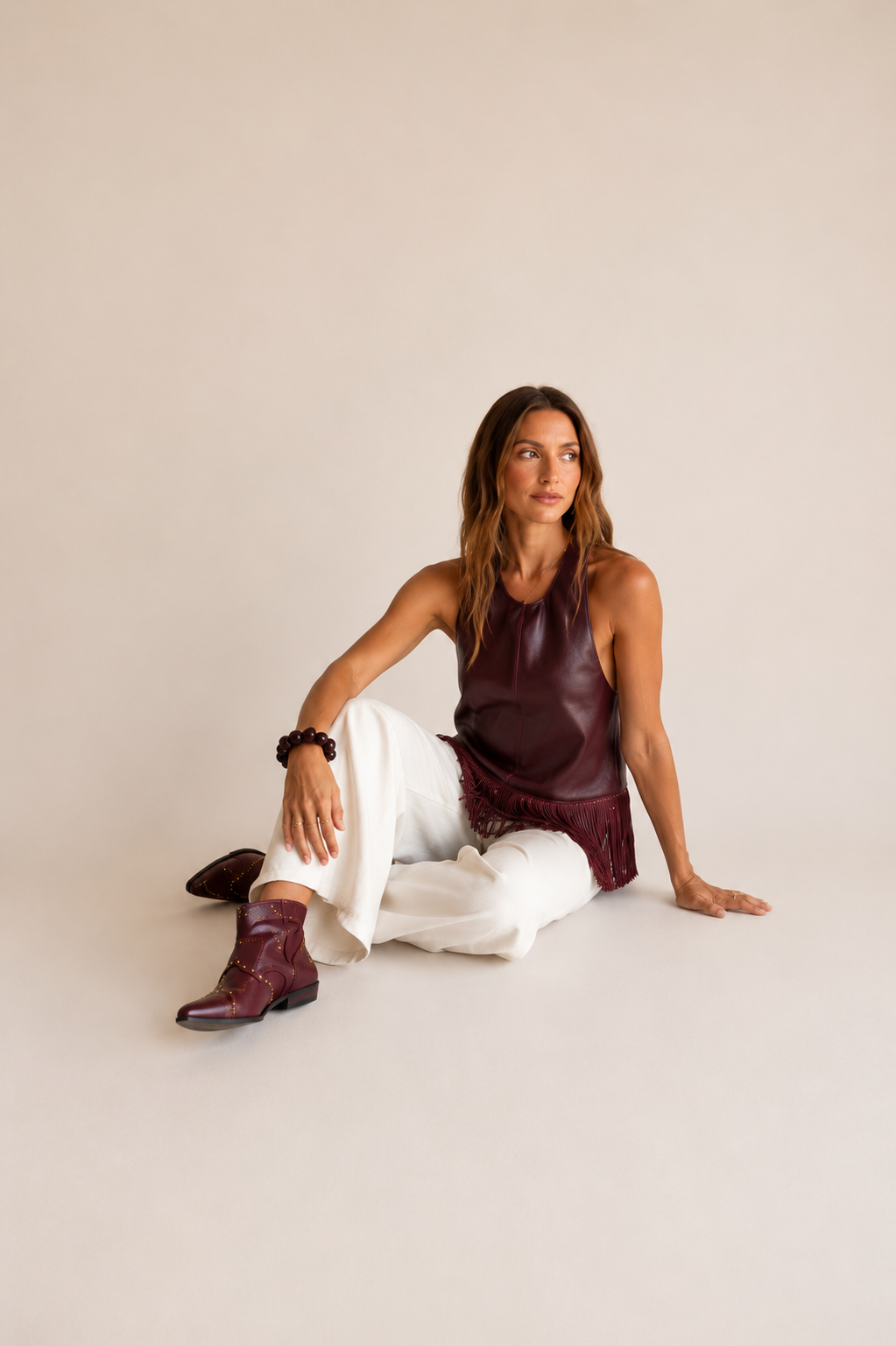 Carolina | Top elegante con flecos