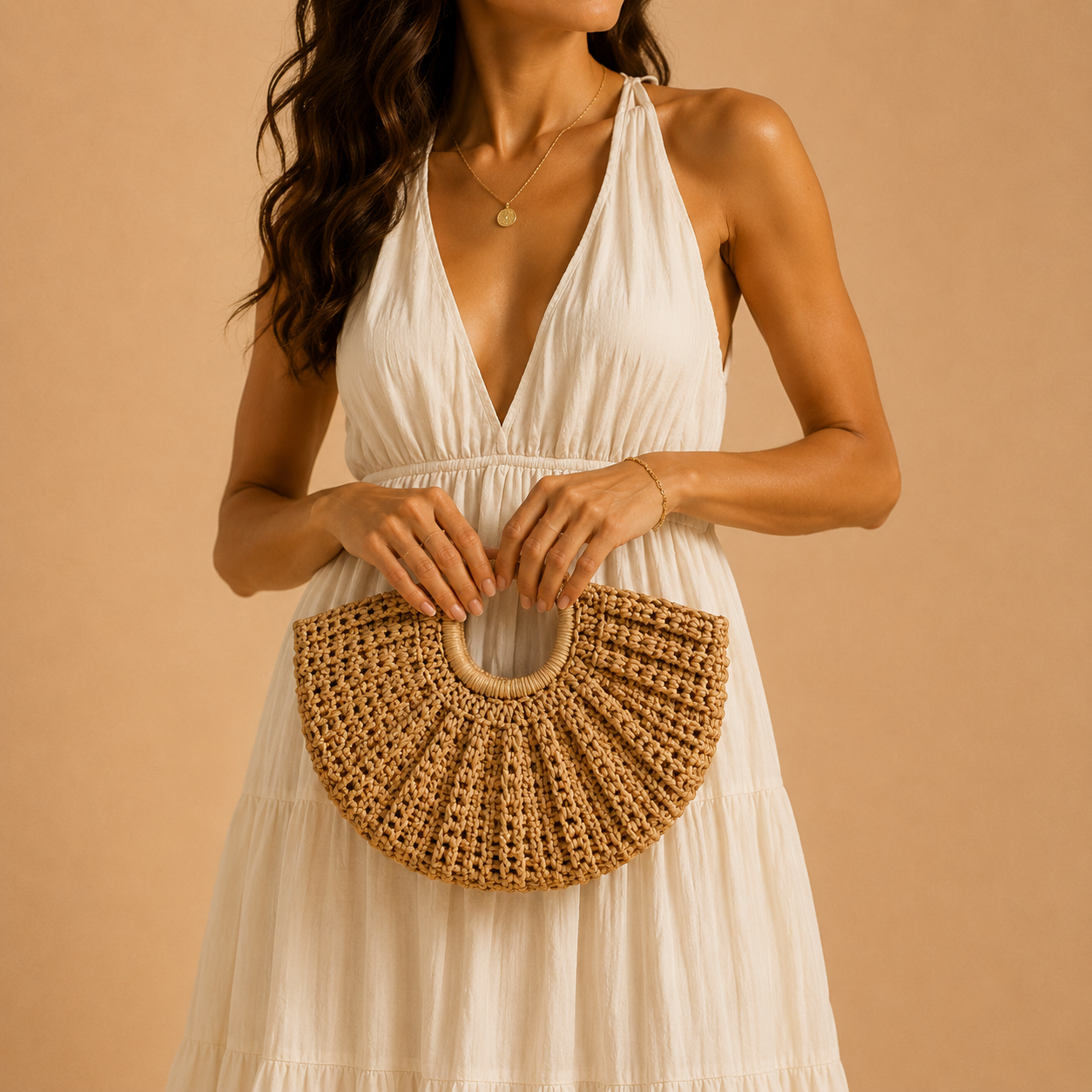 Silvia | Bolso de mano efecto trenzado