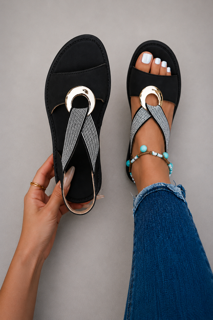Chavelita | Sandalias de Soporte Ajustado Elegante