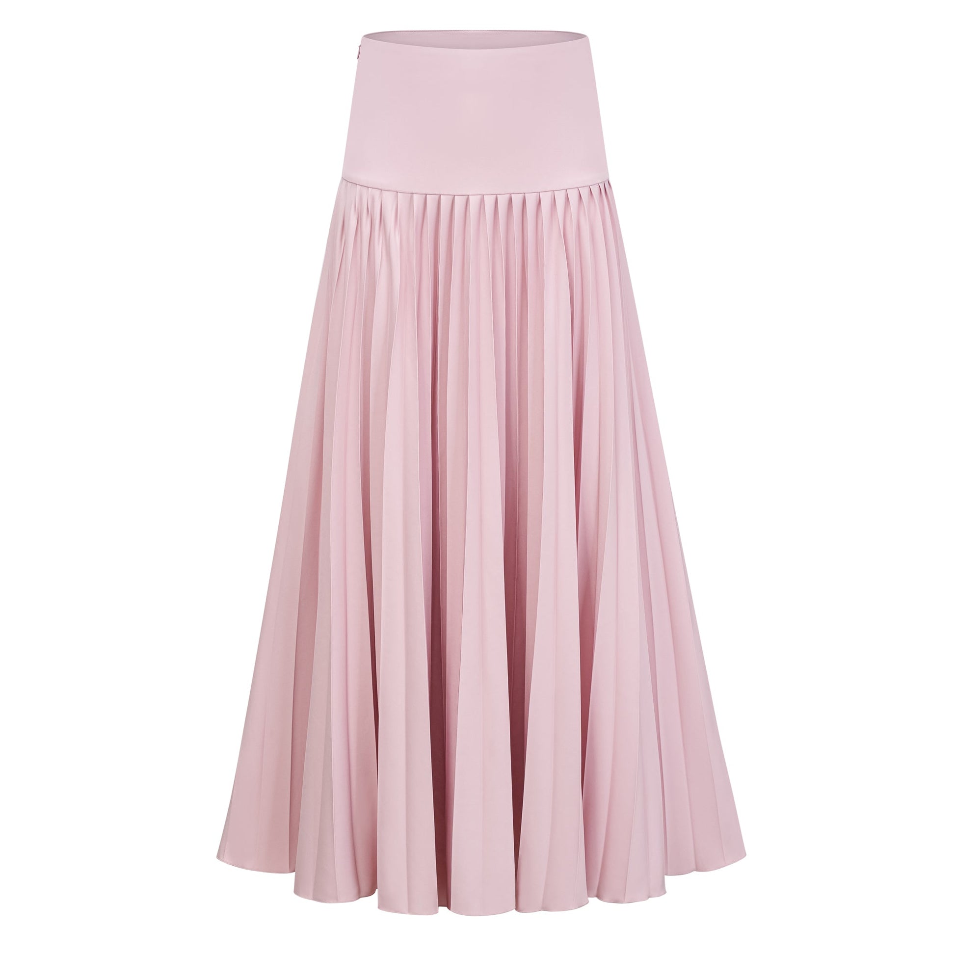 Conjunto de Chal Rosa, Corsé y Falda Plisada Priscille