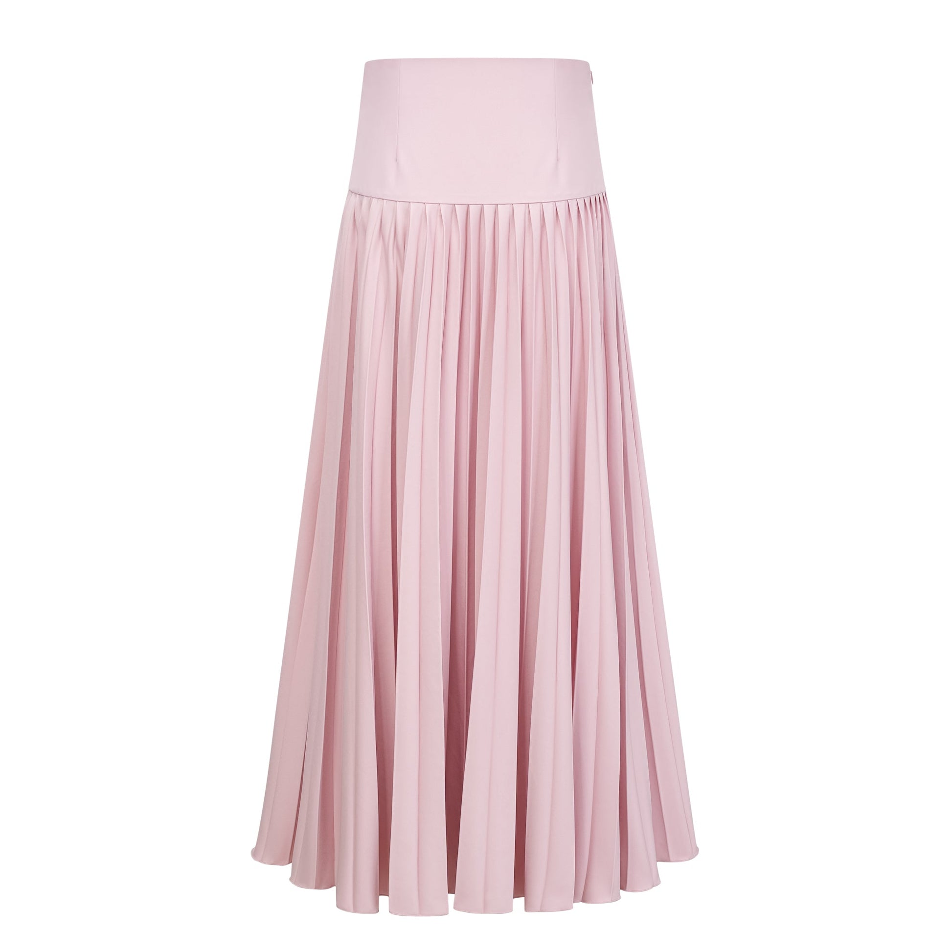 Conjunto de Chal Rosa, Corsé y Falda Plisada Priscille