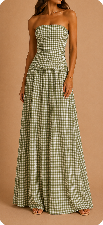Valeria | Vestido palabra de honor premium